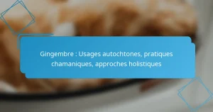 Gingembre : Usages autochtones, pratiques chamaniques, approches holistiques